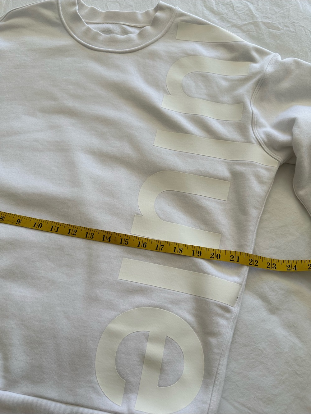 Lululemon white on white logo sweatshirt, size medium - Picture 13 of 15